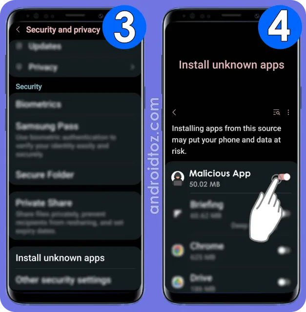 Turn Off 'Install Unknown Apps' on Samsung (2)