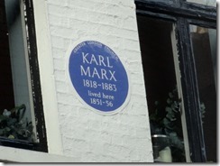Karl Marx lived here in London 1851-56