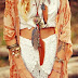 Feather necklaces and adorable outfit 