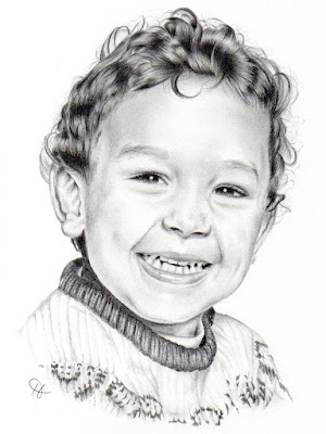 pencil portrait little boy by holly holt