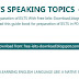 240 IELTS Speaking Topics in PDF Download