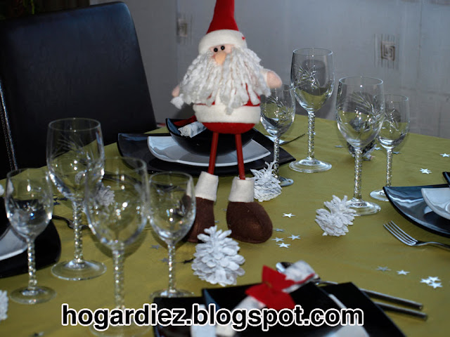 Decoración mesa de Navidad