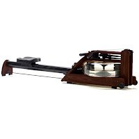 Water Rower A1 S4 ROSE WaterRower Rowing Machine, with water flywheel in enclosed tank, self-regulating resistance, aluminum monorail, S4 monitor, ash wood frame