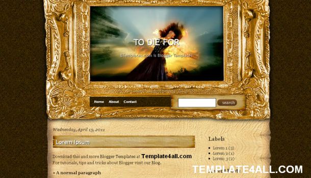 google blogger backgrounds. Vintage Blogger Template