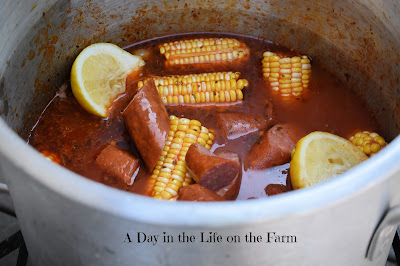 Large pot with food