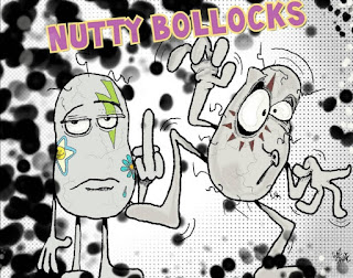 Nutty cartoon testicles