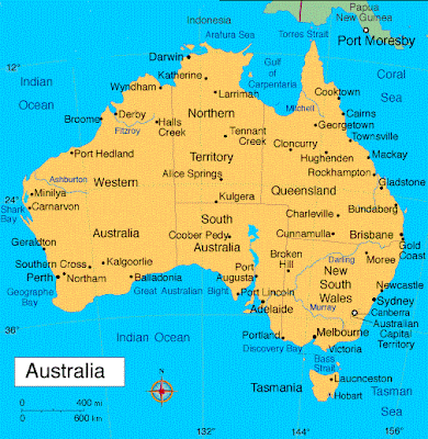 Australia Map Geography Picture