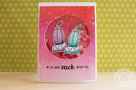 Sunny Studio Stamps: That Sucks Shaker Card by Eloise Blue