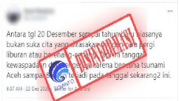 [CEK FAKTA] Benarkah Tsunami Rawan Terjadi di Desember, Ini Penjelasannya