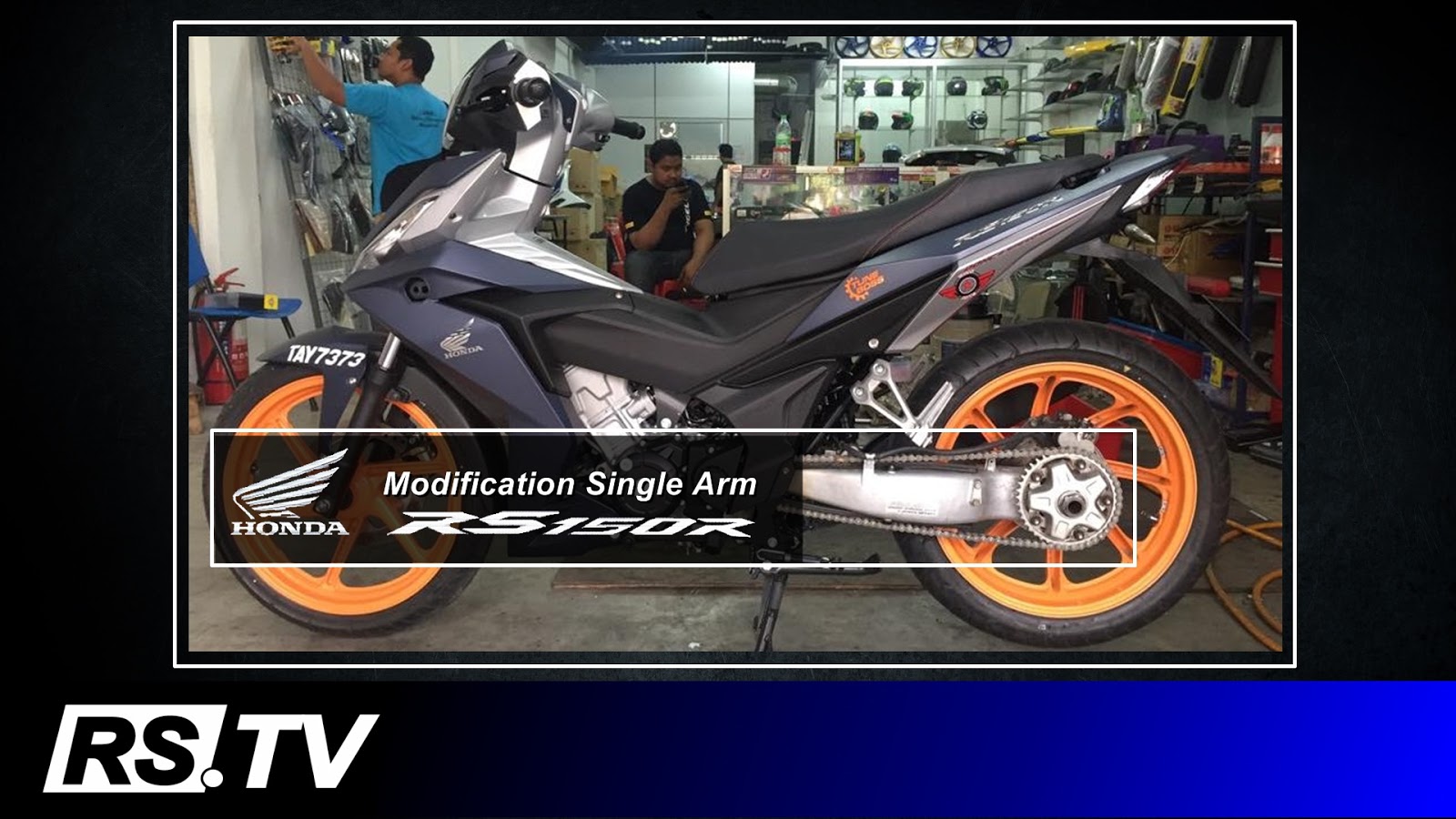 RSTV Video Blog Modifikasi Single Arm Honda RS150R Honda Supra