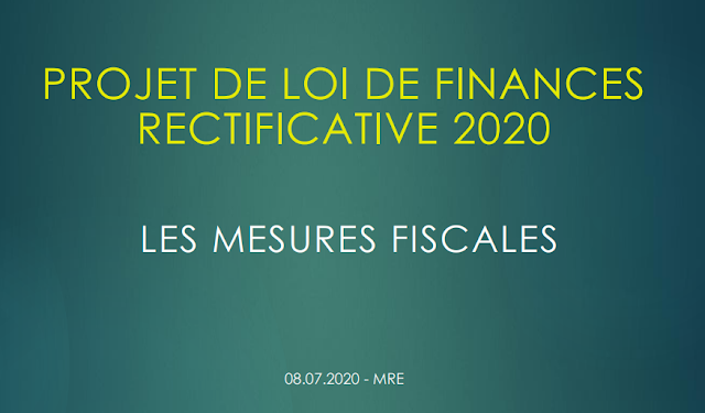 PROJET DE LOI DE FINANCES RECTIFICATIVE 2020