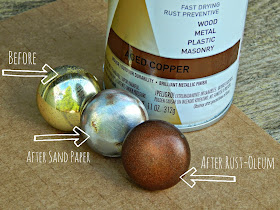 Easy Kitchen Update: How to Pain Cabinet Knobs with Rust-Oleum Universal Spray Paint