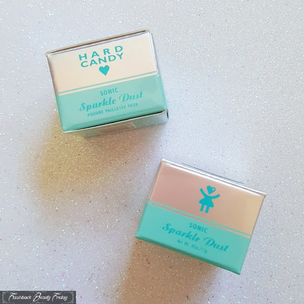 turquoise and silver small boxes of loose eyeshadow with Hard Candy and heart