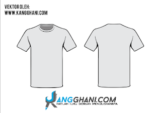 template desain kaos polos depan belakang corel draw