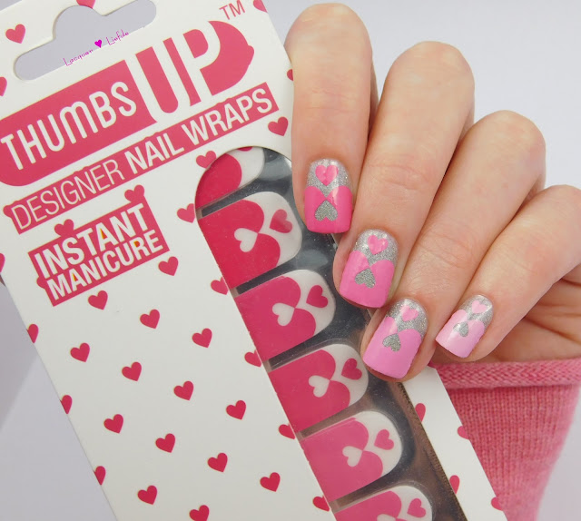 Thumbs Up - Candy Heart Nail Wraps Romance Collection