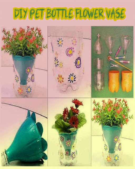 DIY Pet Bottle Flower Vase