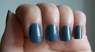 Nails painted with OPI nail polish called I Have A Herring Problem