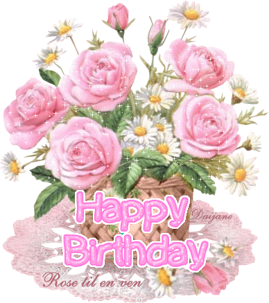 Buon Compleanno Fiori Gif Animate