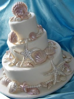 seashells Wedding Cakes Decorated