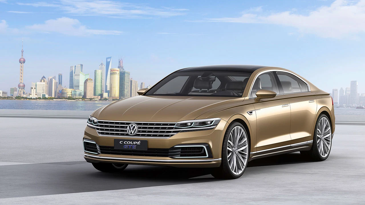 Volkswagen presents the C Coupé GTE Concept car at Auto Shanghai 2015