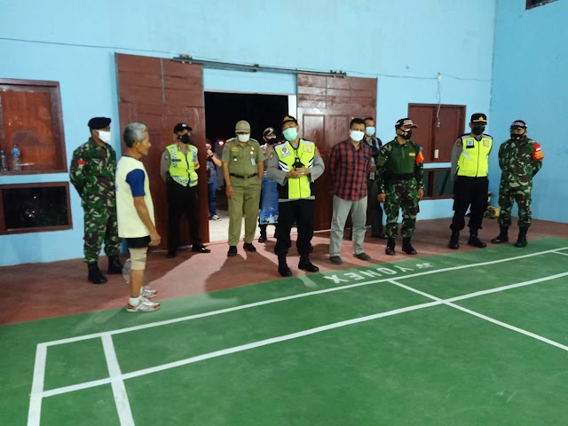 Patroli malam aparat Kec. Bulu tegakkan PPKM Darurat himbau warga patuhi Prokes