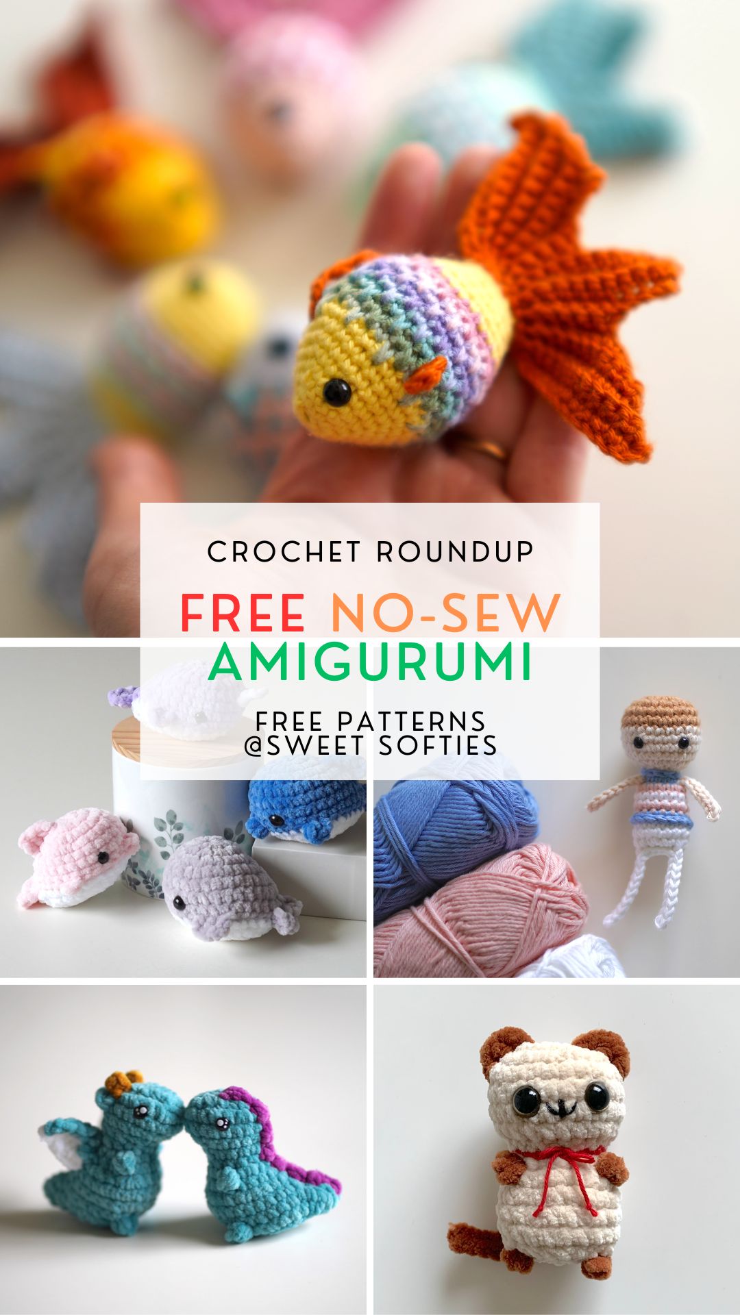 Free No-Sew Amigurumi Patterns for Craft Fairs - Sweet Softies