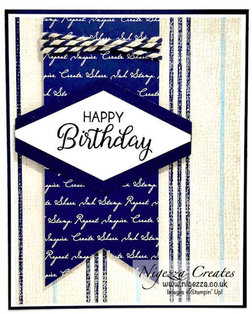 Nigezza Creates with Stampin' Up! Come Sail Away Male Birthday Card