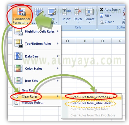 Conditional formatting membantu kita mewarnai atau mengatur format dari sel secara otomati Cara Menemukan dan Menghilangkan Sel yang mempunyai Conditional Formating di Ms Excel