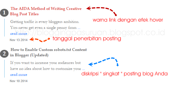 Cara Membuat Widget Recent Posts Responsive di Blogger