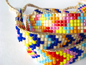 An incredible tutorial showing how to make your own beaded friendship bracelets. From Sarita Creative