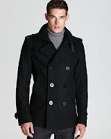 Diesel Schwarz Wittor Pea Coat