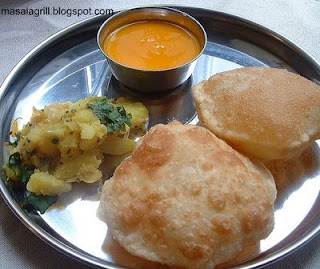 PURI BHAJI  - Indian food