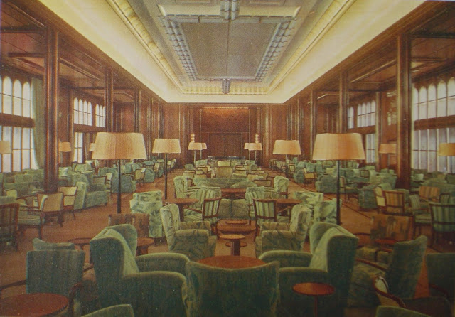 ss / ts BREMEN I.class lounge, original colour photogrphay