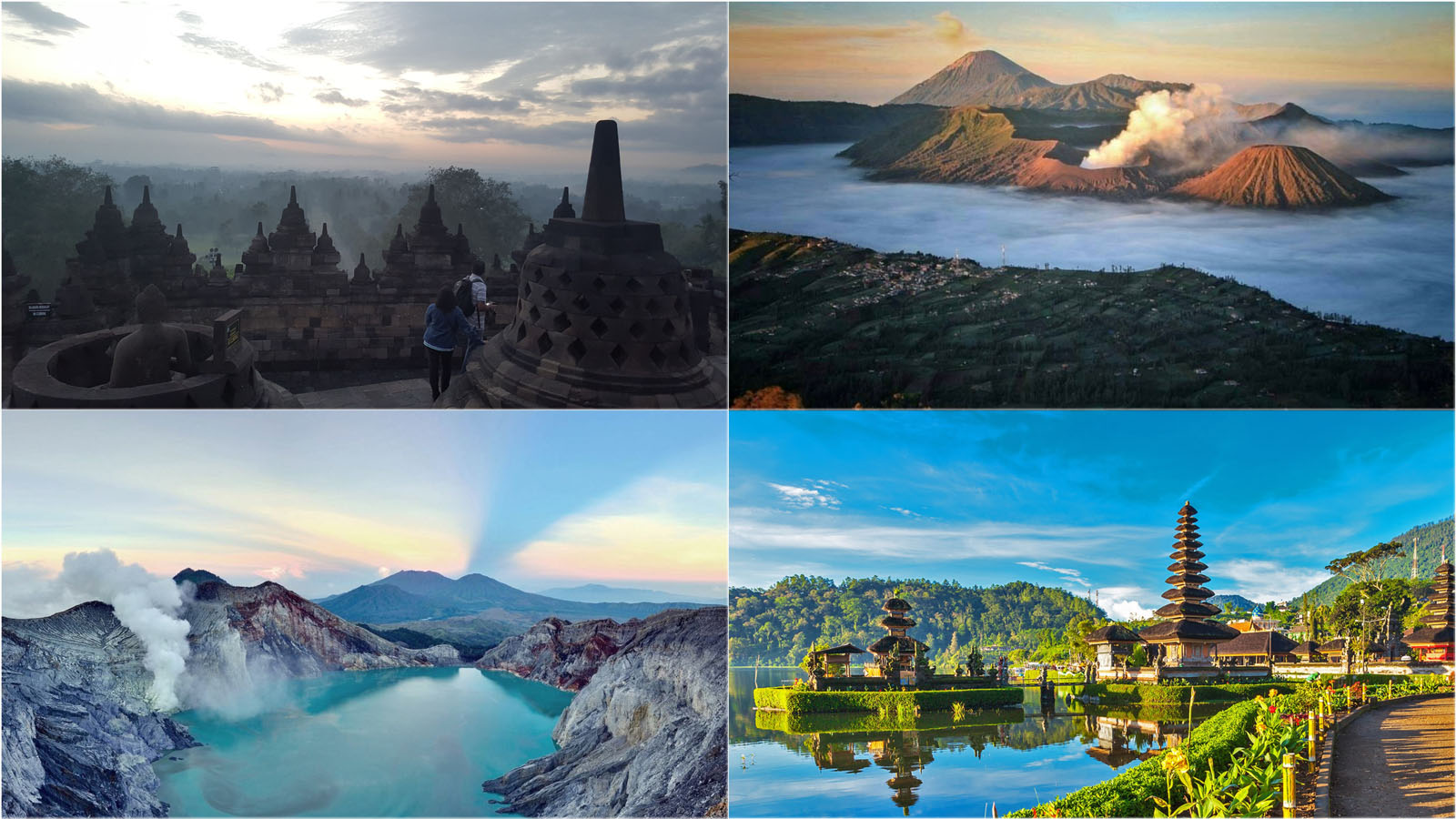 Yogyakarta, Mount Bromo, Ijen Crater Tour finish Bali Island 3 days