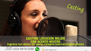 Casting locutora con acento neutro