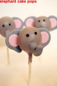 elephant cake pops