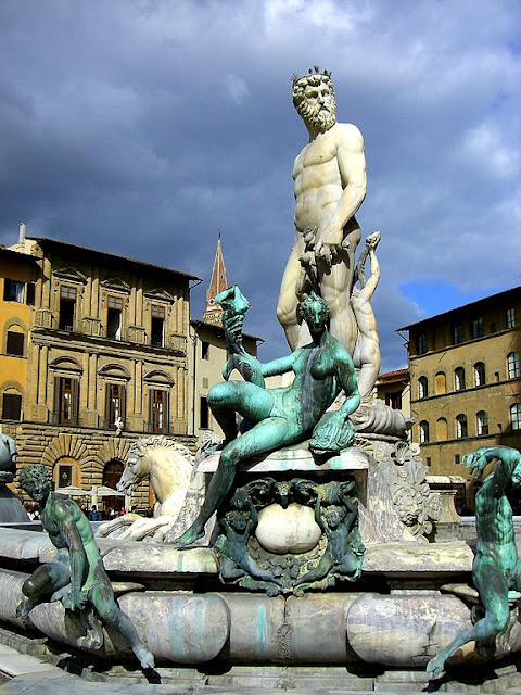 Fountain of Neptune Florence Italy