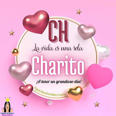 Solapin Nombre Charito para imprimir gratis - Nombre para descargar