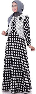 Gamis Motif Polkadot