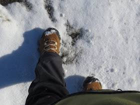 boots taking steps in snow