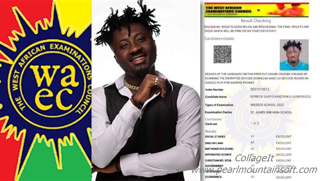 WAEC Ghana: We're not Responsible for this WAEC Results of Ghanaian Rapper Amerado, Stop Tagging us with Criticism.