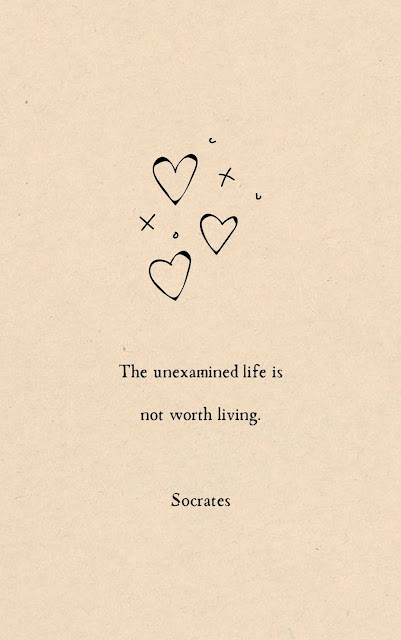 Inspirational Motivational Quotes Cards #8-15 "The unexamined life is not worth living."(Socrates)
