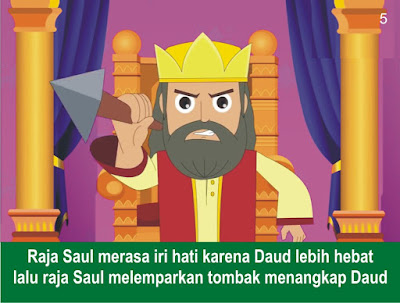 Komik Alkitab Anak: Raja Saul Mengejar Daud