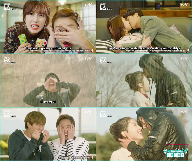 hwang gi kiss ra won in silent monster happy ending kiss - My Shy Boss kiss korean drama