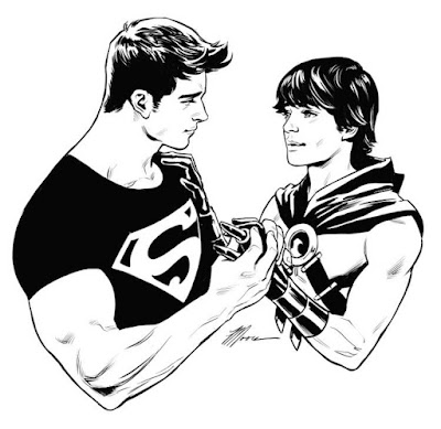 TimKon, Robin Tim Drake, Superboy Conner Kent - Super-Heróis Gay Bissexual - Super-Heróis LGBT - Gay Male SuperHero - Amor Masculino - Gay Male Love - Amor Másculo - Manly Love - Man2Man