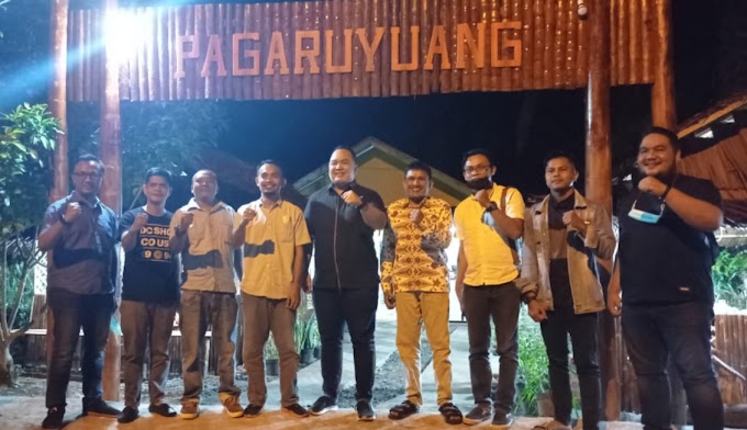 Kader HIPMI Sumbar Jalin Silaturahmi Dengan Ketua KNPI Pasbar Terpilih
