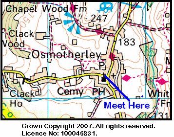 Map of the Osmotherley area