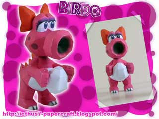 Birdo Papercraft