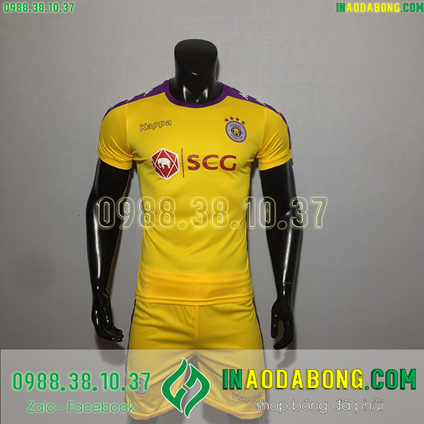 Áo bóng đá câu lạc bộ Hà Nội 2020 màu vàng