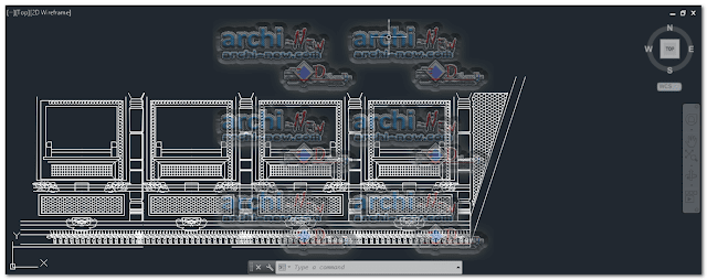 Horizontal projections of the project carvings traditional are elements dwg  